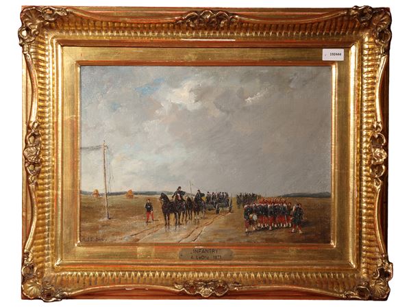 Scuola Francese del XIX/XX secolo : Infantry  - Auction Renew in Style - Maison Bibelot - Casa d'Aste Firenze - Milano