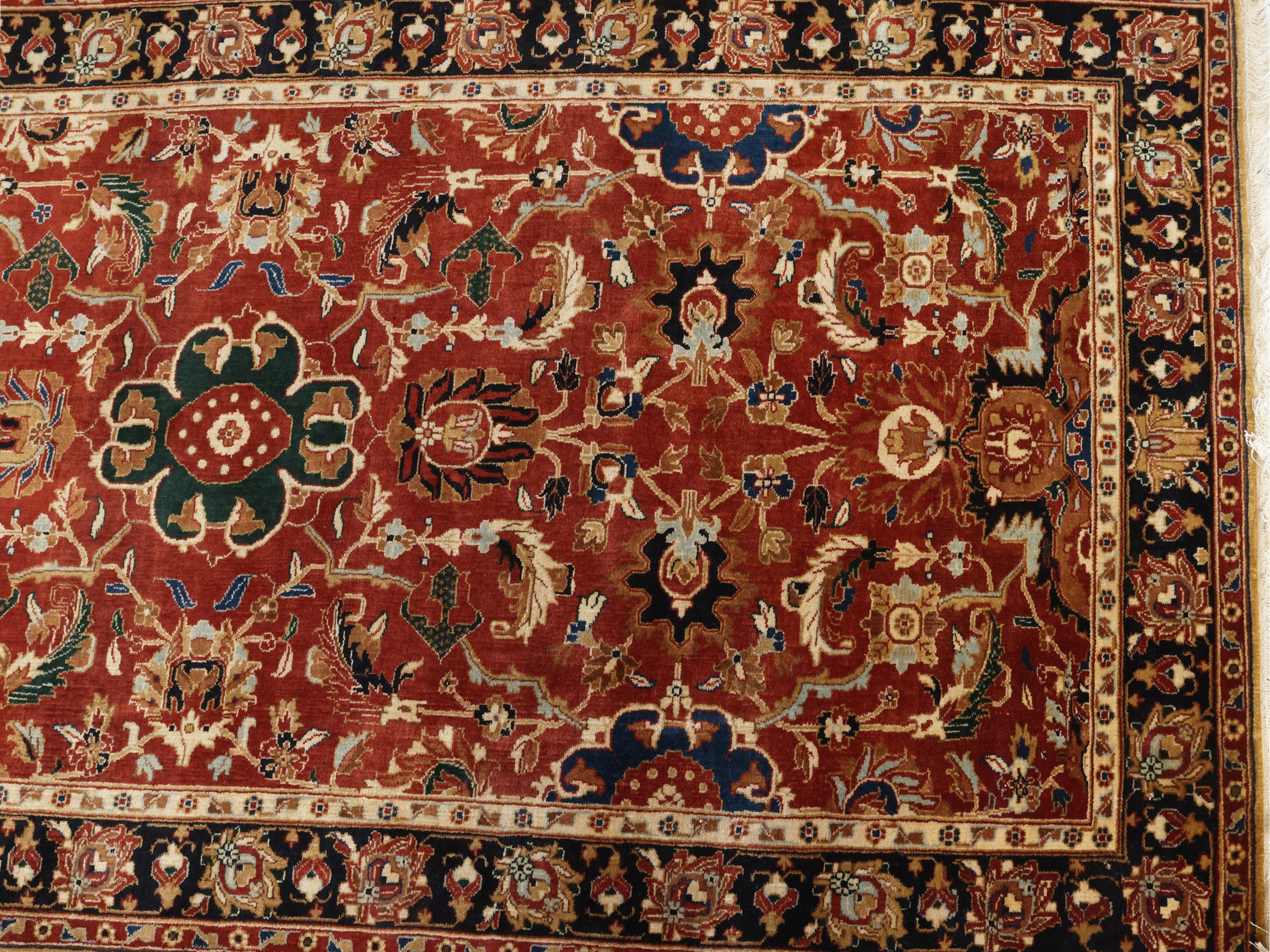 Tappeto persiano da galleria, seta, 443x110 cm