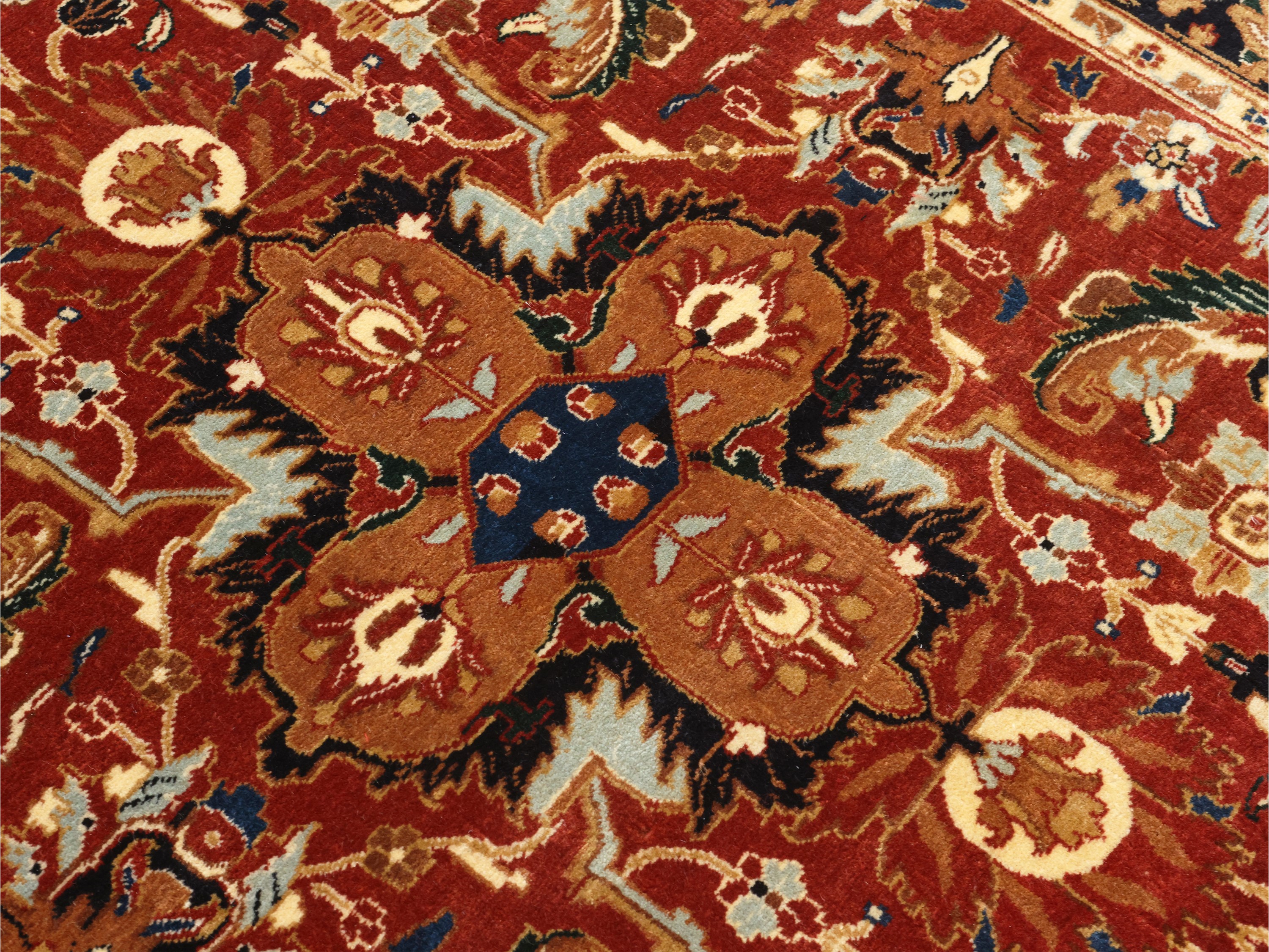 Tappeto persiano da galleria, seta, 443x110 cm