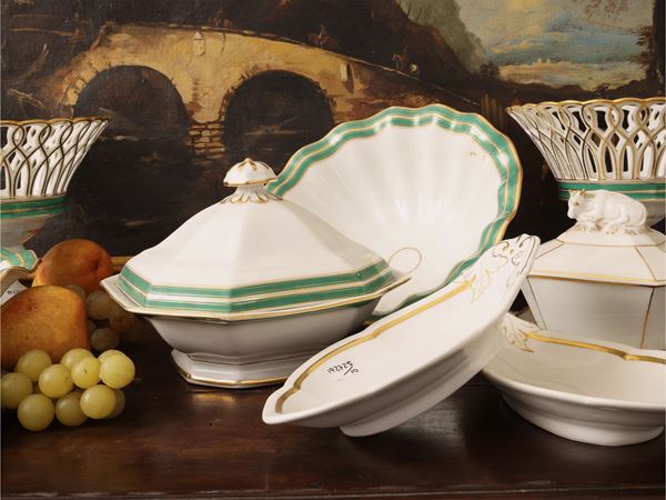 Accessori per la tavola in porcellana d'epoca