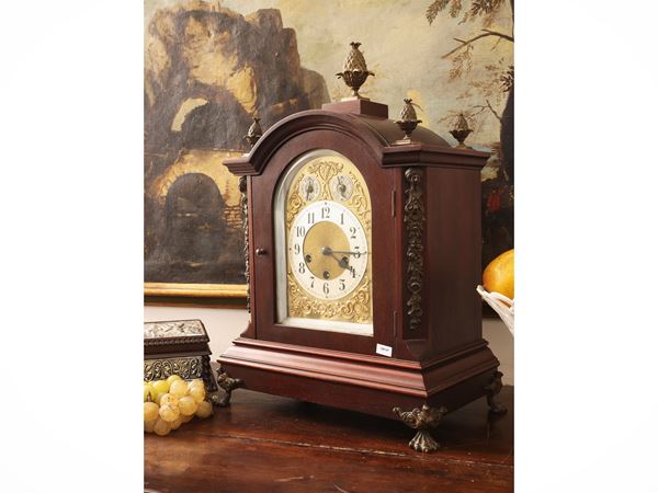 Orologio da tavolo in mogano