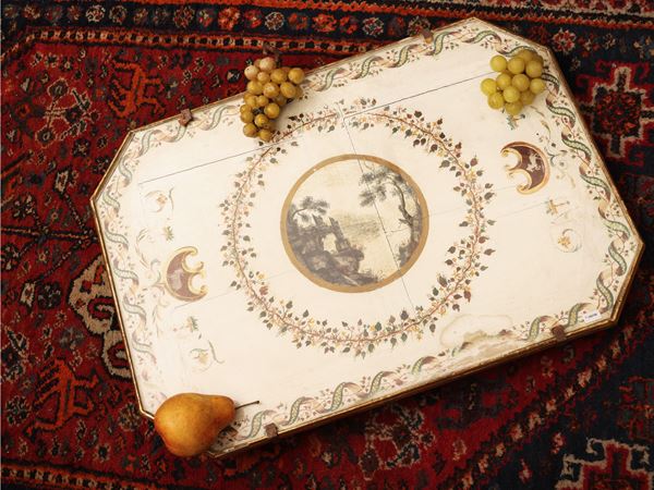 Large table top in painted wood