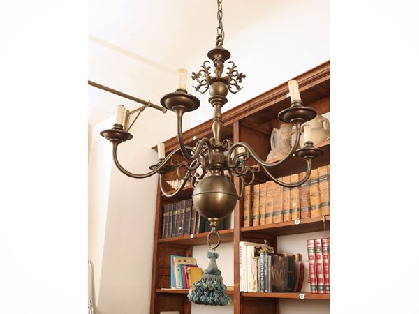 Flemish bronze chandelier