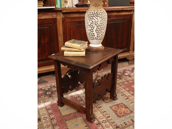 Walnut stool