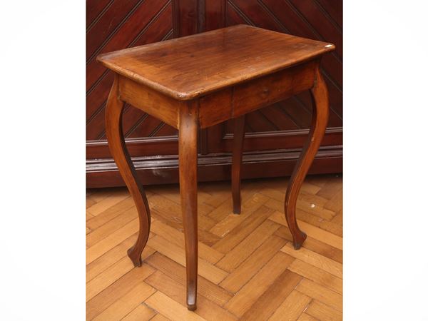 Small walnut side table