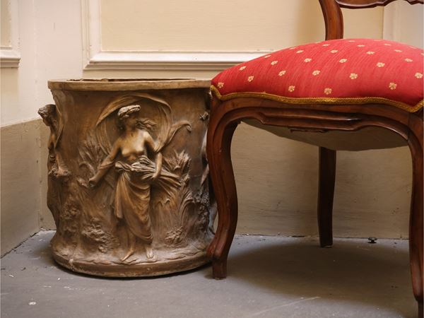 Vaso a cilidnro in terracotta di Signa