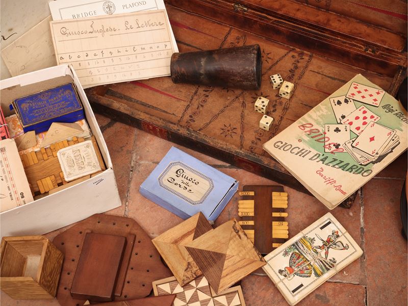 Raccolta di giochi d’epoca e accessori, XIX/XX secolo