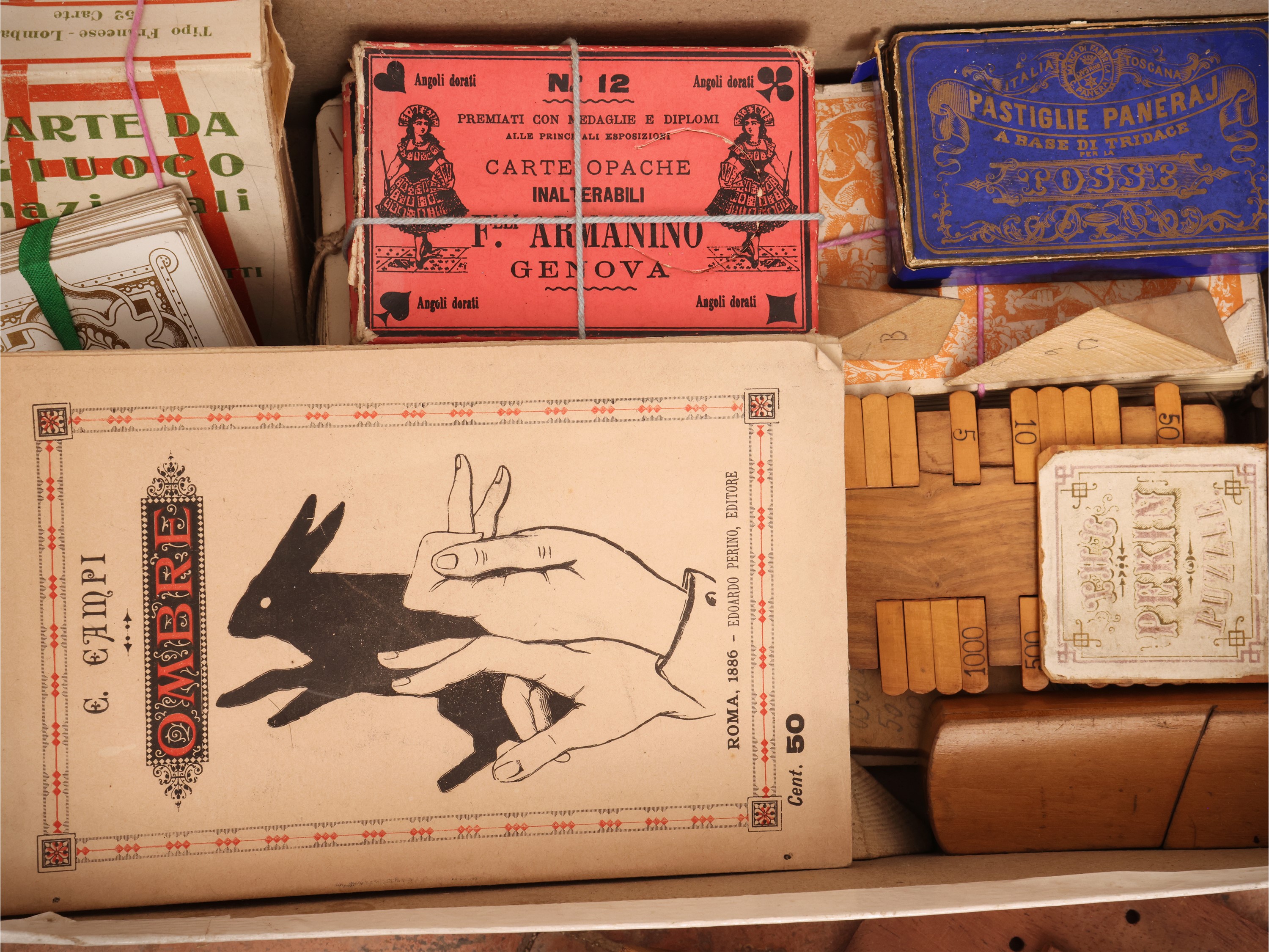 Raccolta di giochi d’epoca e accessori, XIX/XX secolo