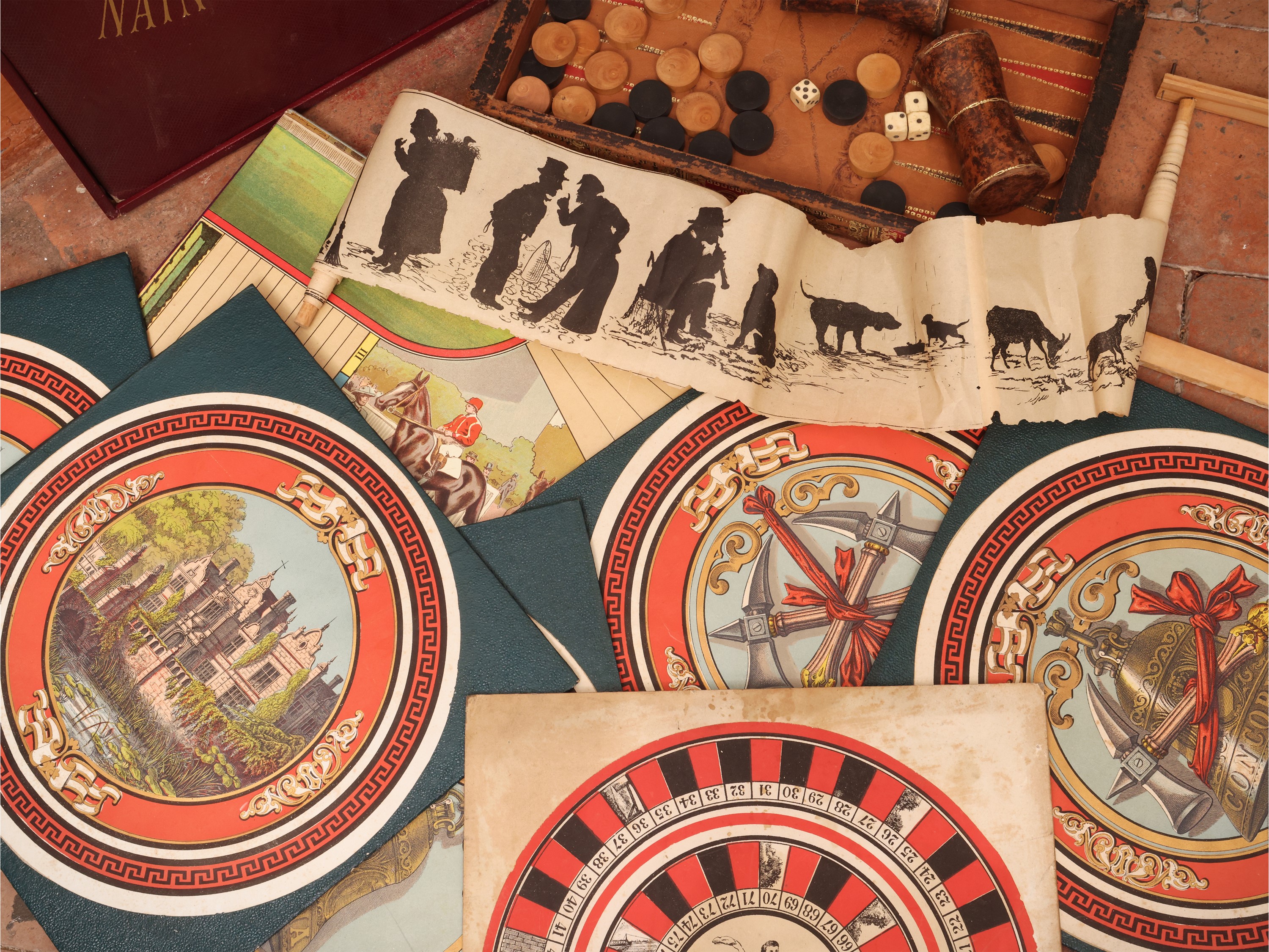 Raccolta di giochi d’epoca e accessori, XIX/XX secolo