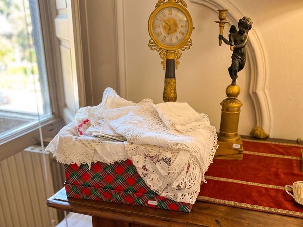 Assortment of vintage embroidered fabrics