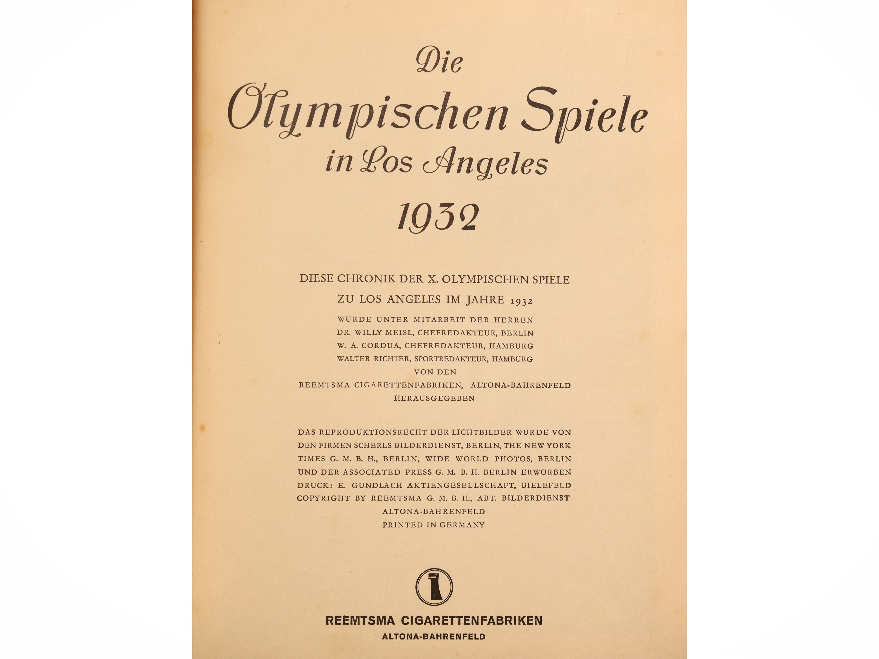 Cronaca e immagini della X Olimpiade di Los Angeles 1932
