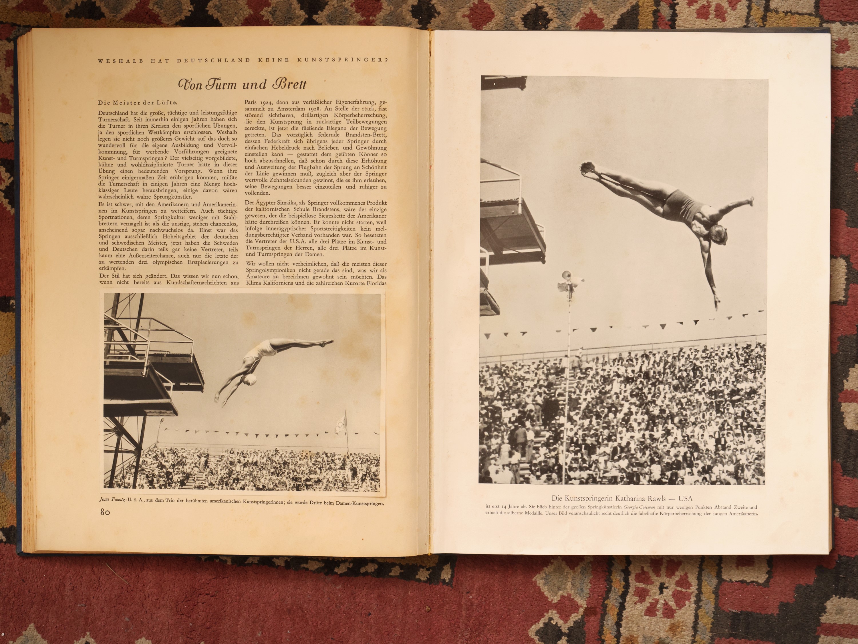 Cronaca e immagini della X Olimpiade di Los Angeles 1932