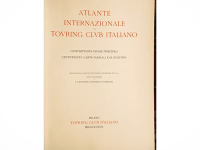 Atlante internazionale del Touring Club Italiano, Milano 1927