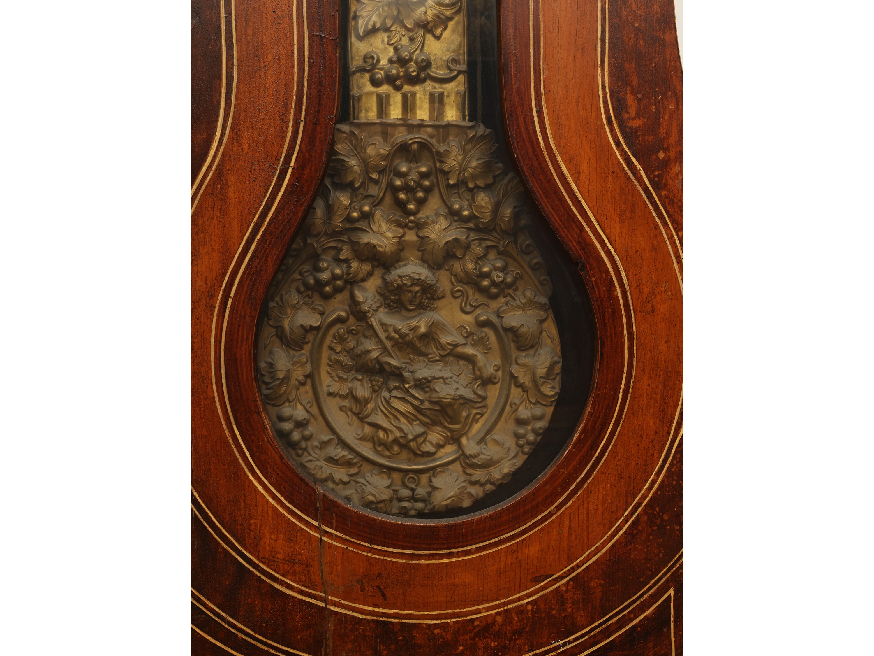 Orologio a torre, legno dipinto e metallo smaltato, metà XIX secolo