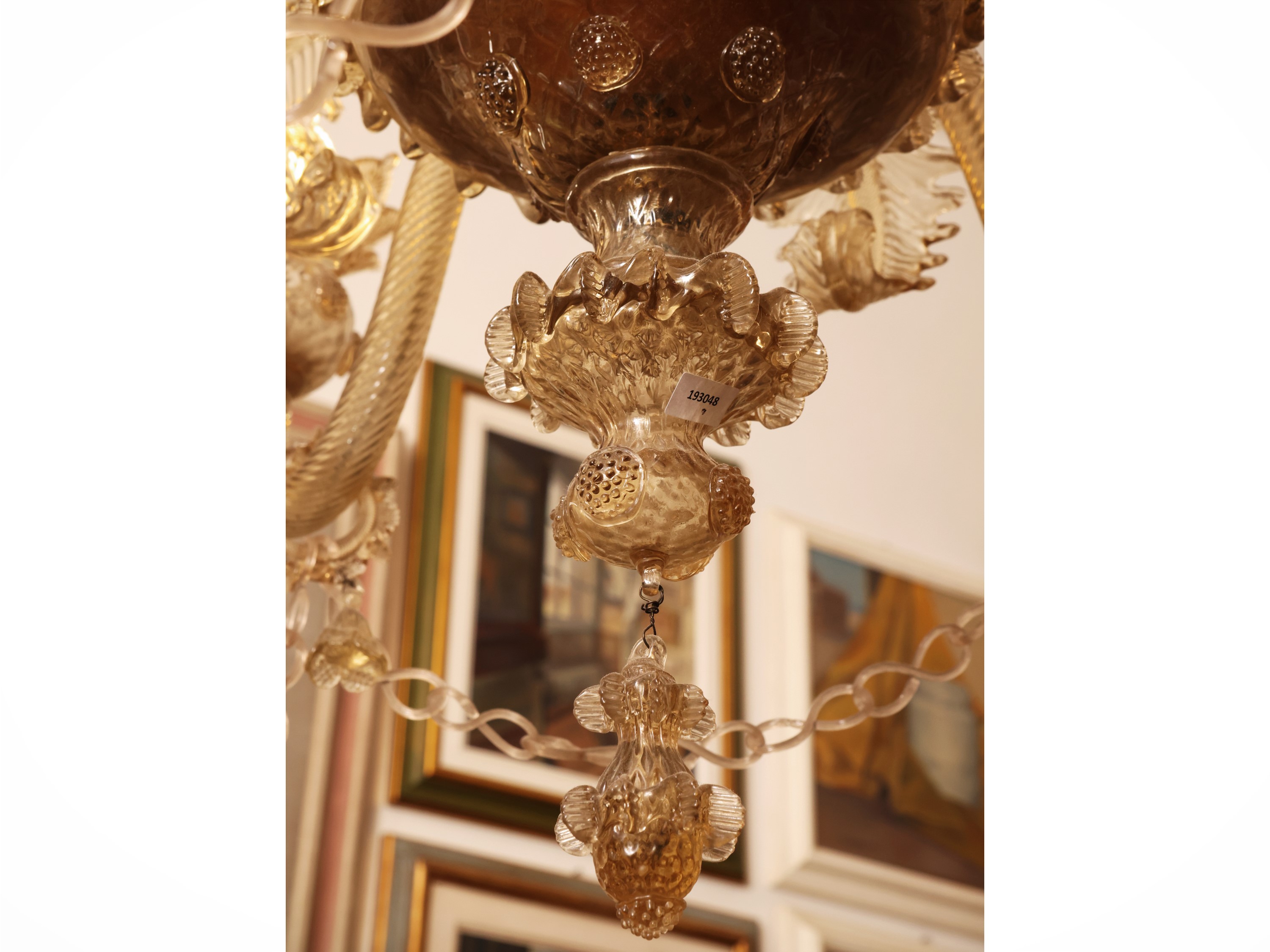 Lumiera in vetro di Murano, XX secolo