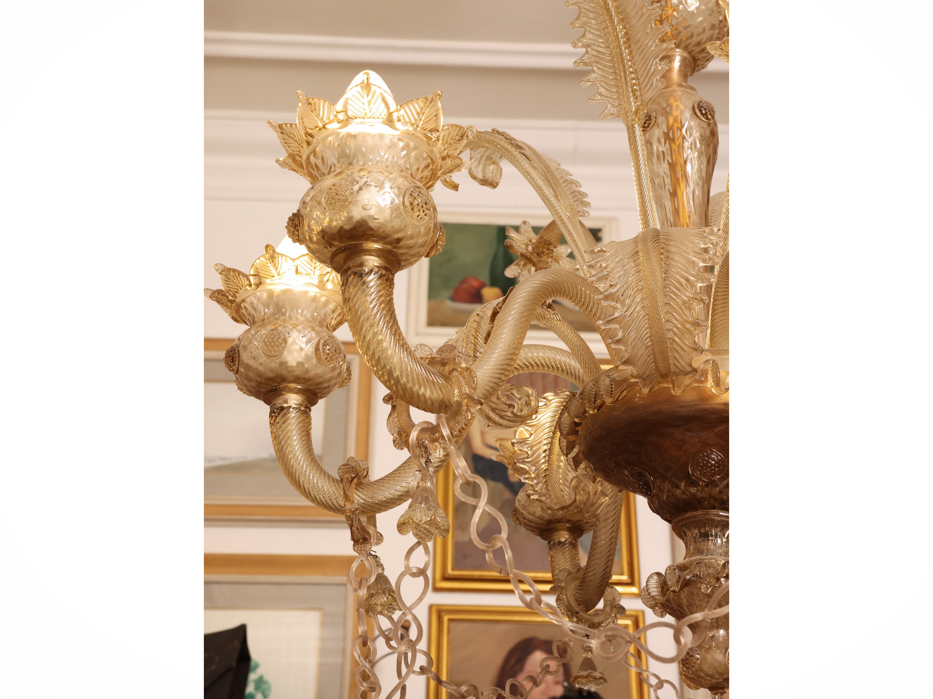 Lumiera in vetro di Murano, XX secolo