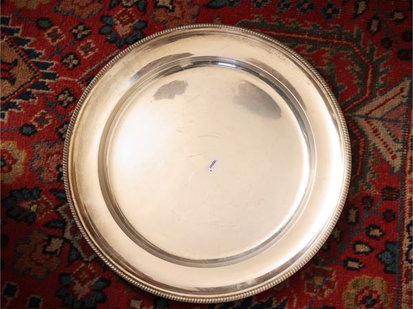 Vassoio rotondo in argento in stile Impero  - Asta Dimore fiorentine - Maison Bibelot - Casa d'Aste Firenze - Milano