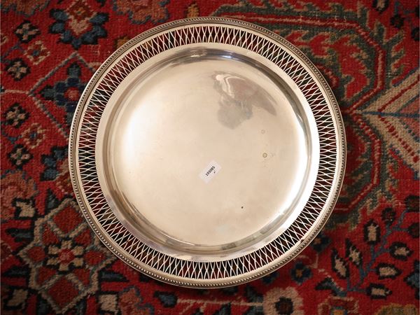 Round silver tray, Miracoli Milano