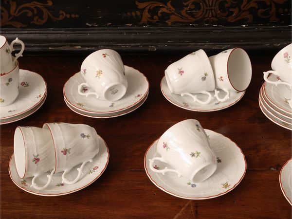 Servizio da caffè in porcellana Vecchia Ginori, Richard Ginori
