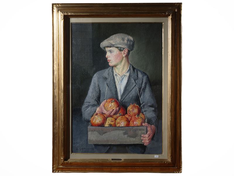 Carlo Guarnieri - Ragazzo con melograni