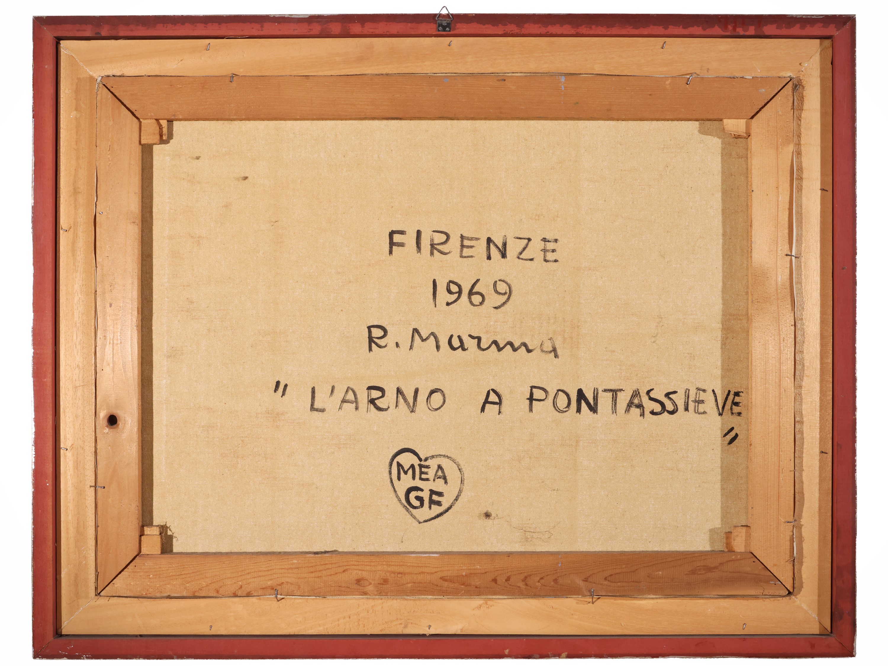 Rodolfo Marma - L’Arno a Pontassieve (1969), olio su tela