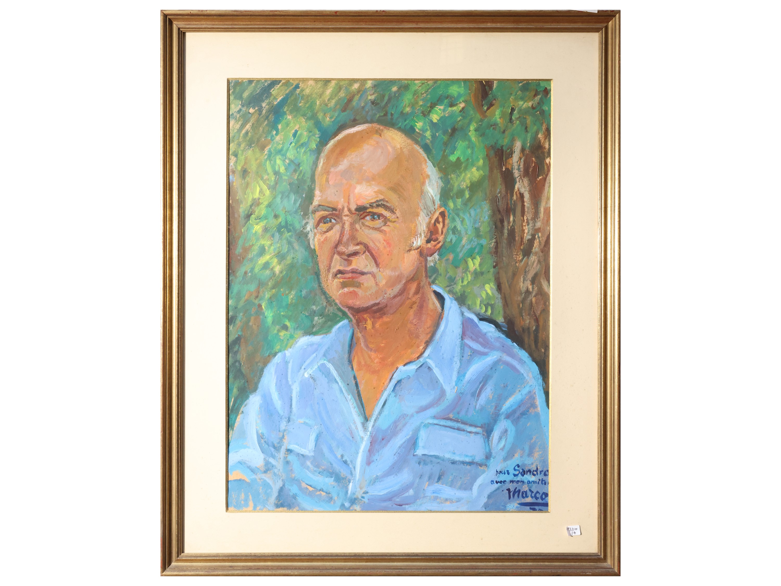 Marco Behar - Paesaggi e ritratti, dipinti a olio su cartoncino (in cornice), XX secolo