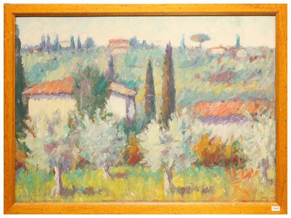 Dino Migliorini : Tuscan landscape  - Auction Tuscan Masters - Maison Bibelot - Casa d'Aste Firenze - Milano