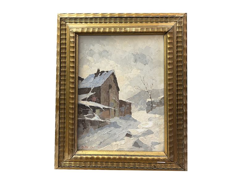 Gino De Lai - Paesaggio innevato