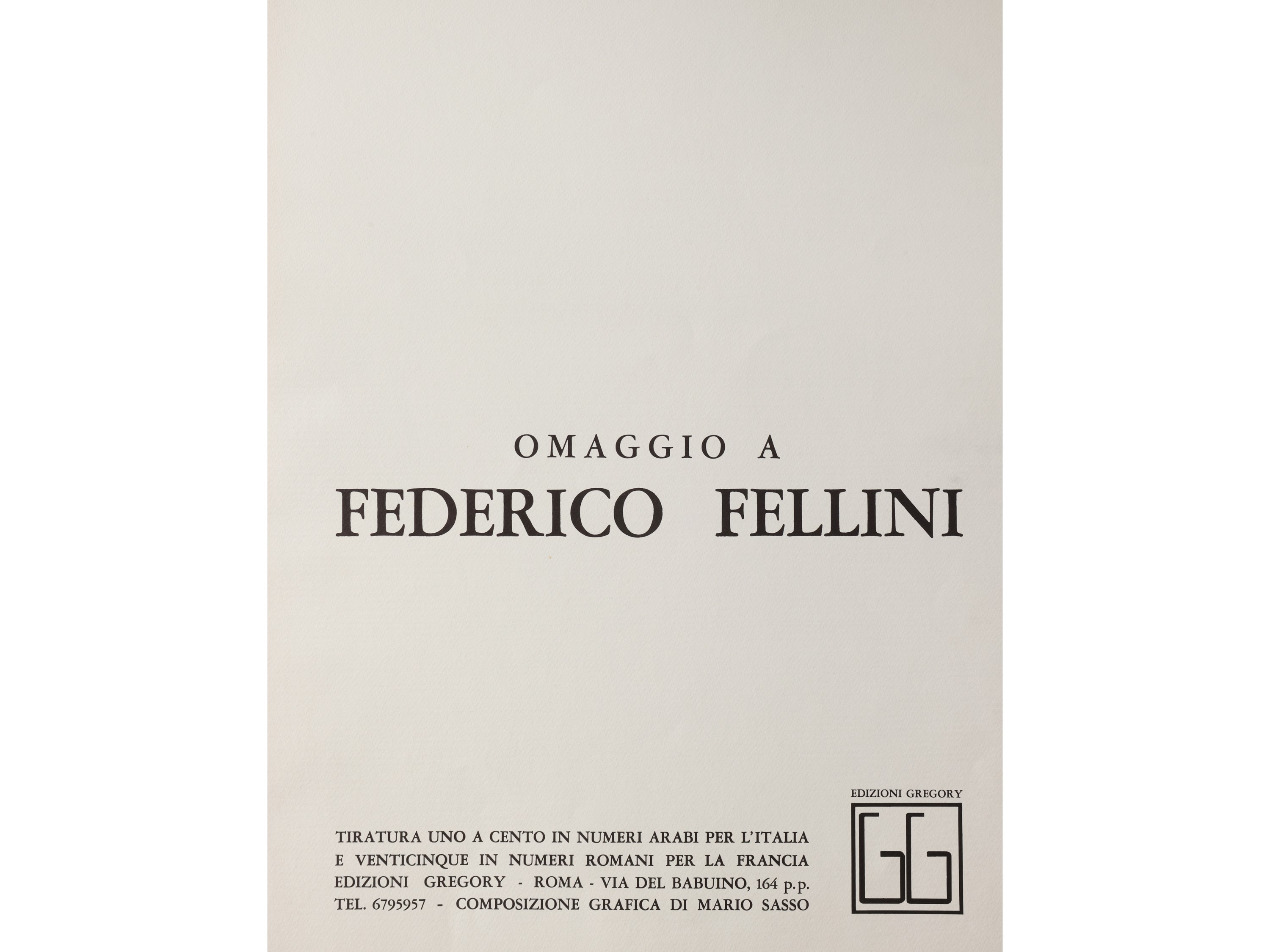 Renato Guttuso, Omaggio a Fellini