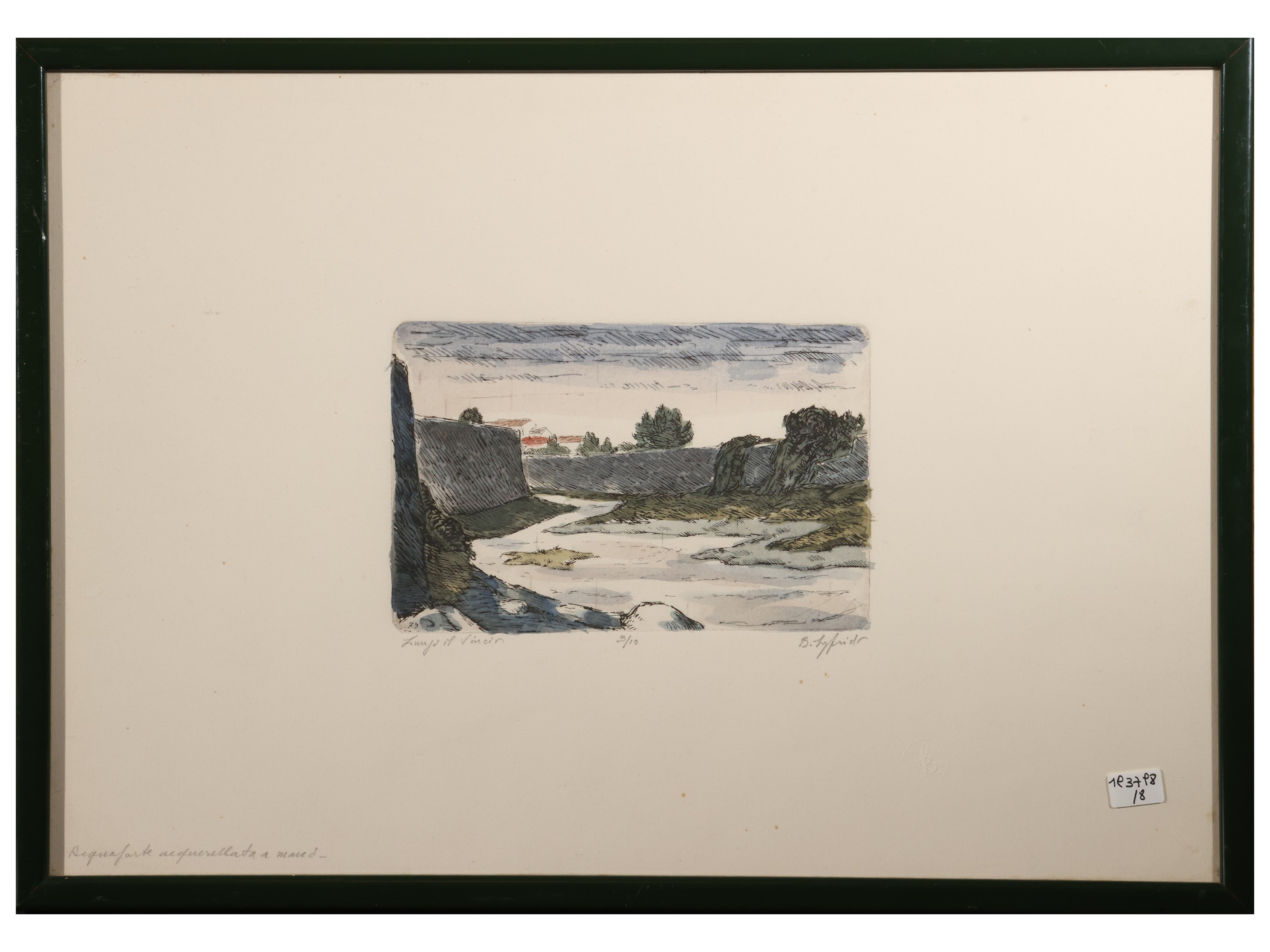 Sigfrido Bartolini - Paesaggi. Raccolta di sette litografie e un acquerello