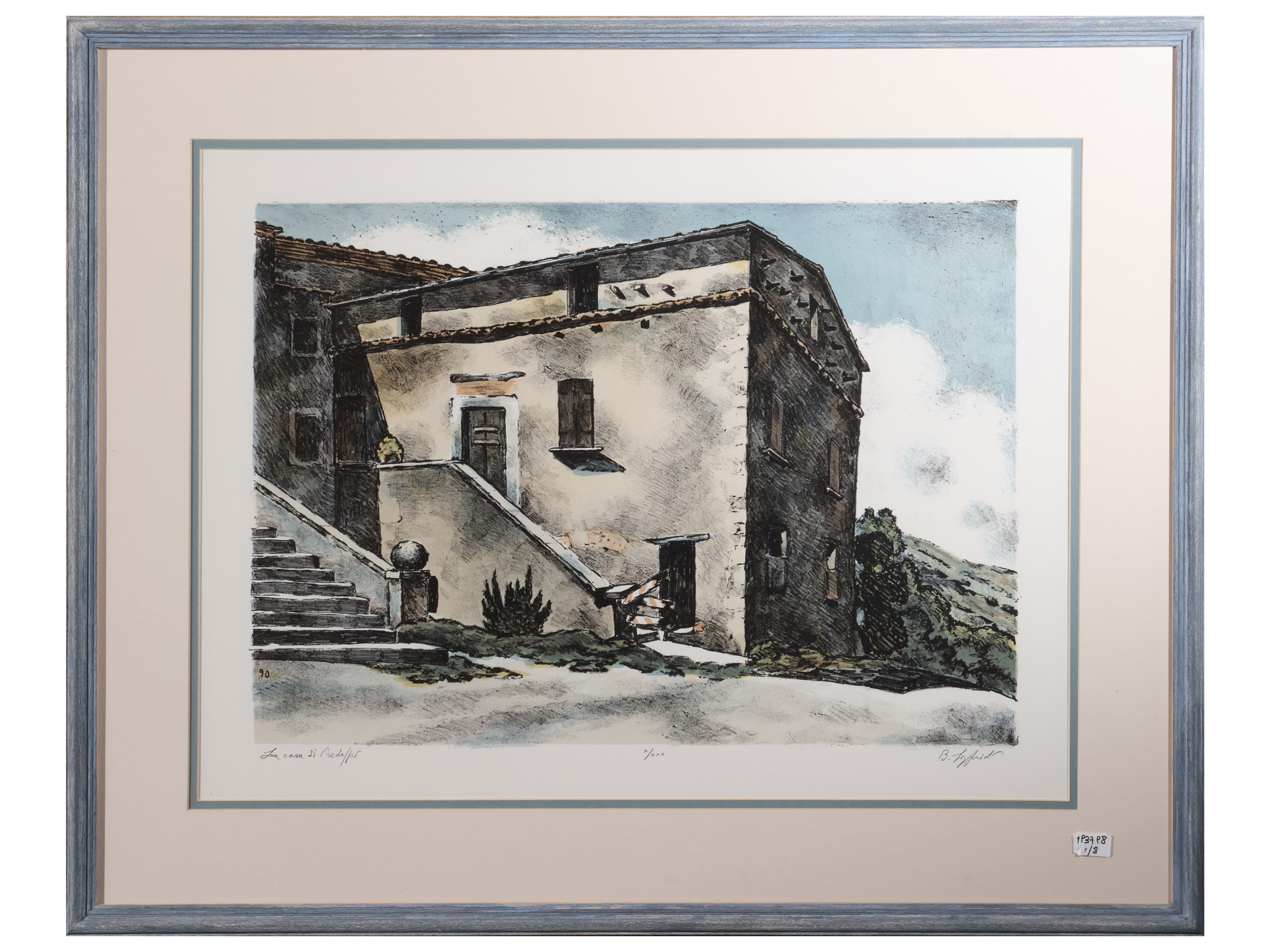 Sigfrido Bartolini - Paesaggi. Raccolta di sette litografie e un acquerello