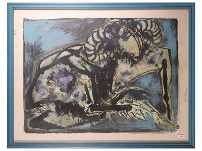 Ariete (litografia, firmata e dedicata)