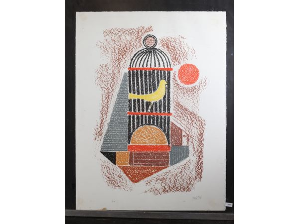 Mario Tozzi : Composition  - Auction Collectible Graphics - Maison Bibelot - Casa d'Aste Firenze - Milano