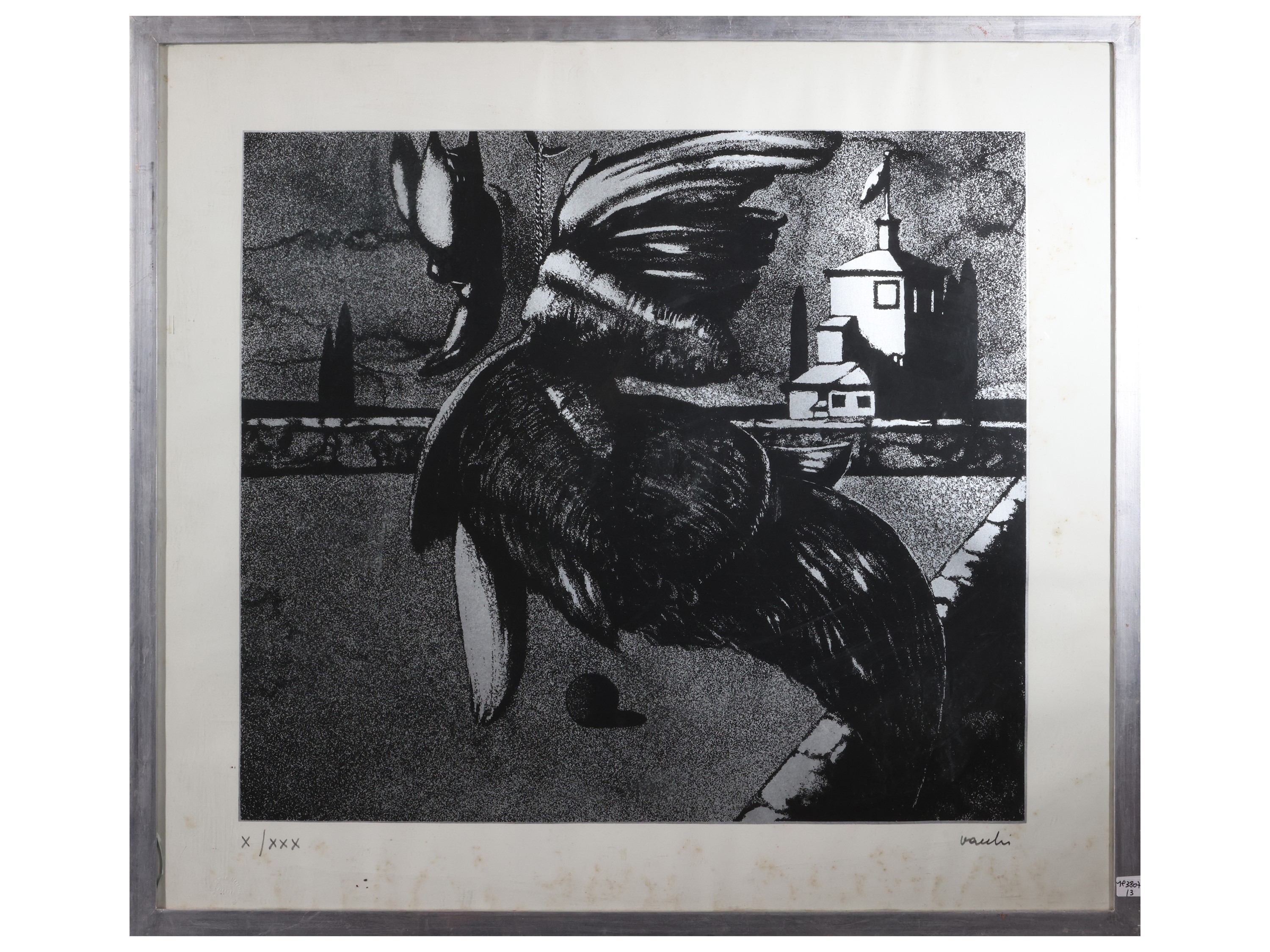 Sergio Vacchi, Composizione; Carlo Mattioli, Nudo; Giuseppe Migneco, Composizione con personaggi ...