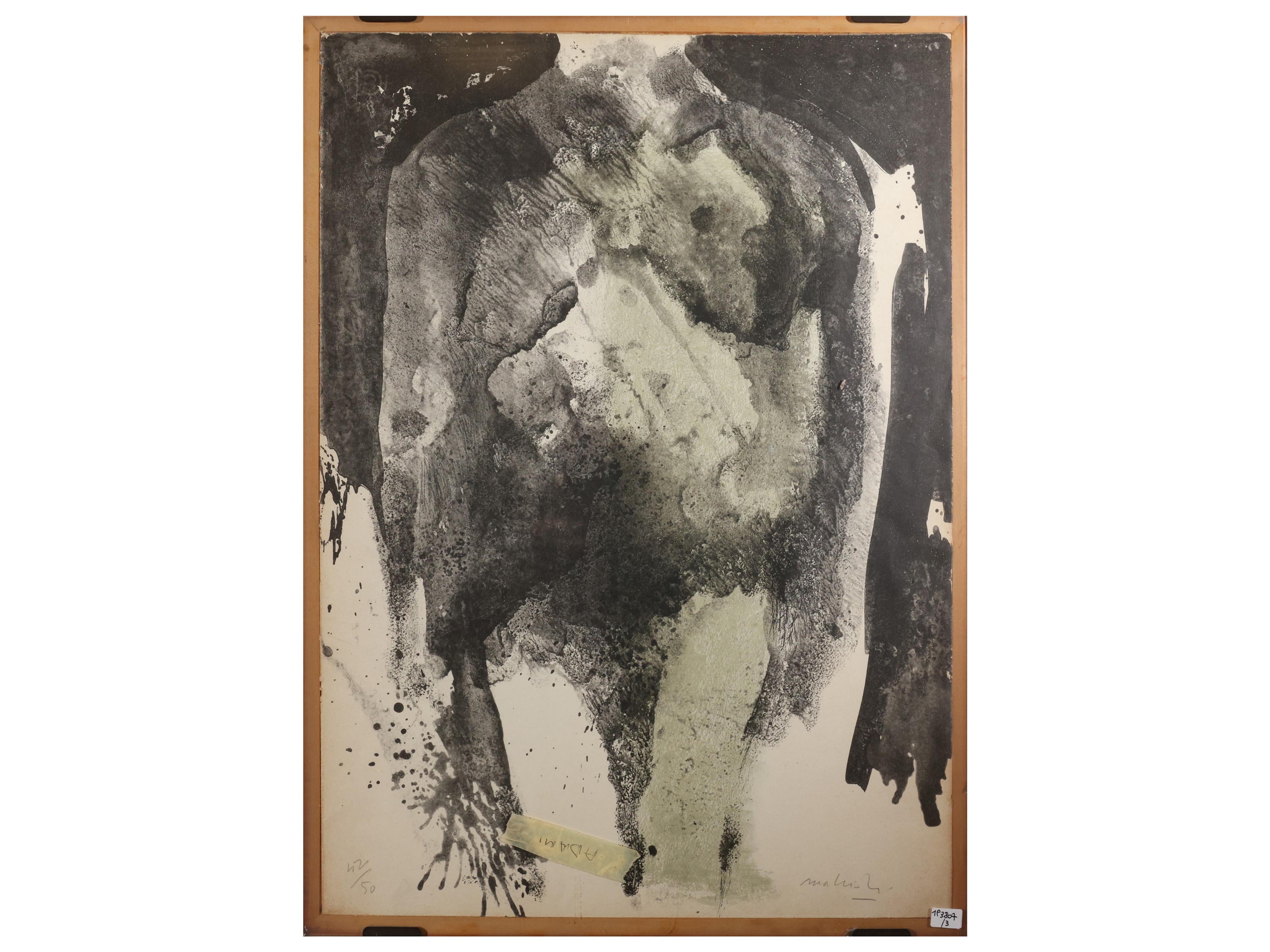 Sergio Vacchi, Composizione; Carlo Mattioli, Nudo; Giuseppe Migneco, Composizione con personaggi ...