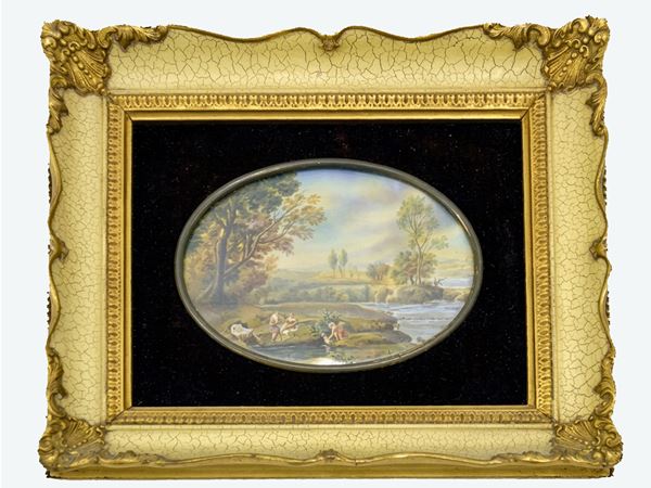 Paesaggio  (XX secolo)  - Asta Una villa a Firenze - Maison Bibelot - Casa d'Aste Firenze - Milano