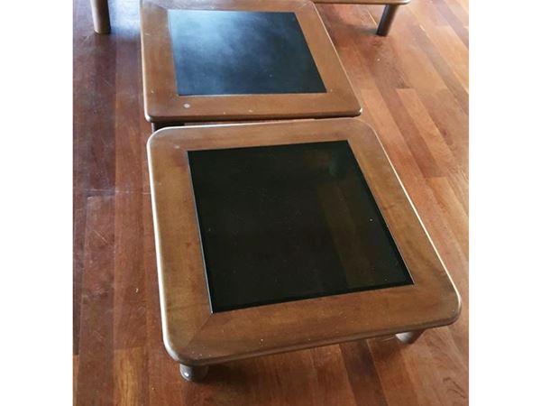 Coppia di tavolini bassi da salotto, Poltronova