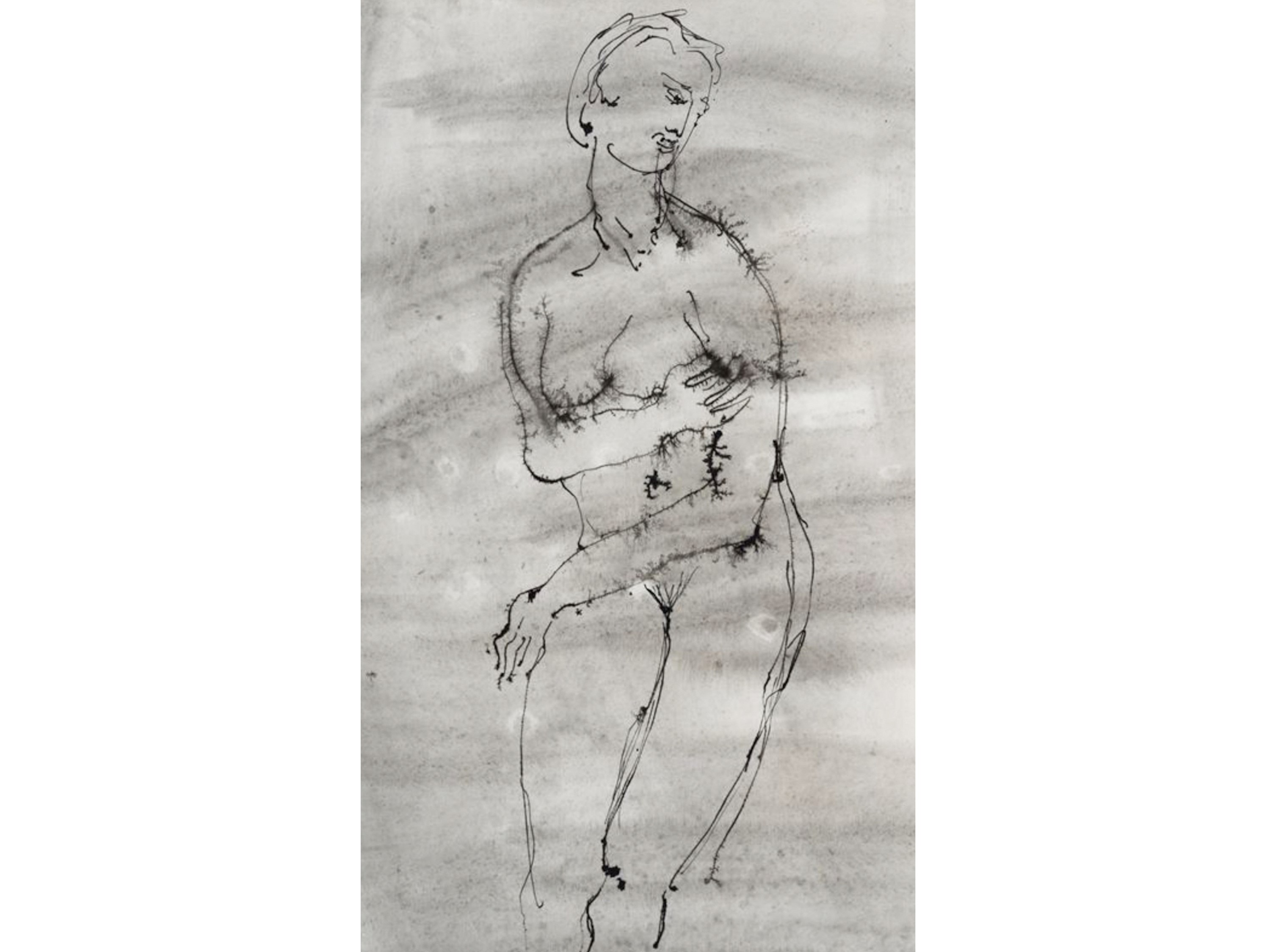 XX secolo, Nudi, tre disegni a inchiostro su carta