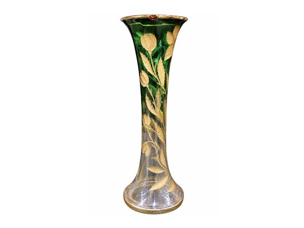 Grande vaso in vetro di gusto Art Nouveau  (inizio del XX secolo)  - Asta Una villa a Firenze - Maison Bibelot - Casa d'Aste Firenze - Milano