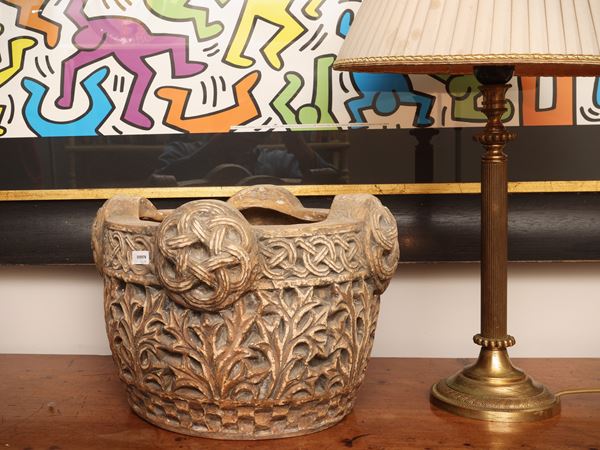 Vaso in terracotta in stile islamico, attribuibile a Dini e Cellai