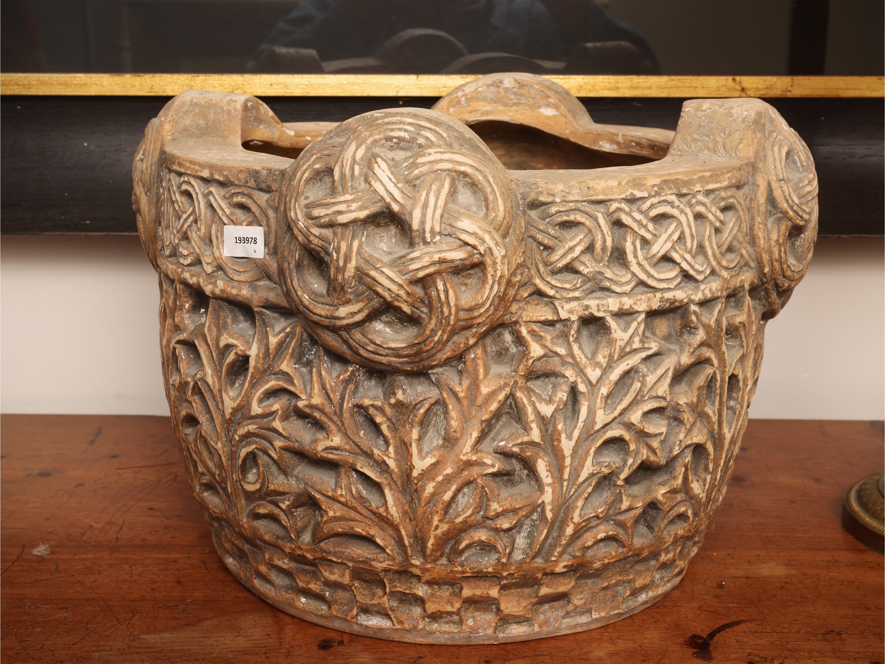 Dini e Cellai, Vaso in terracotta in stile islamico decorato con arabeschi, anni Venti