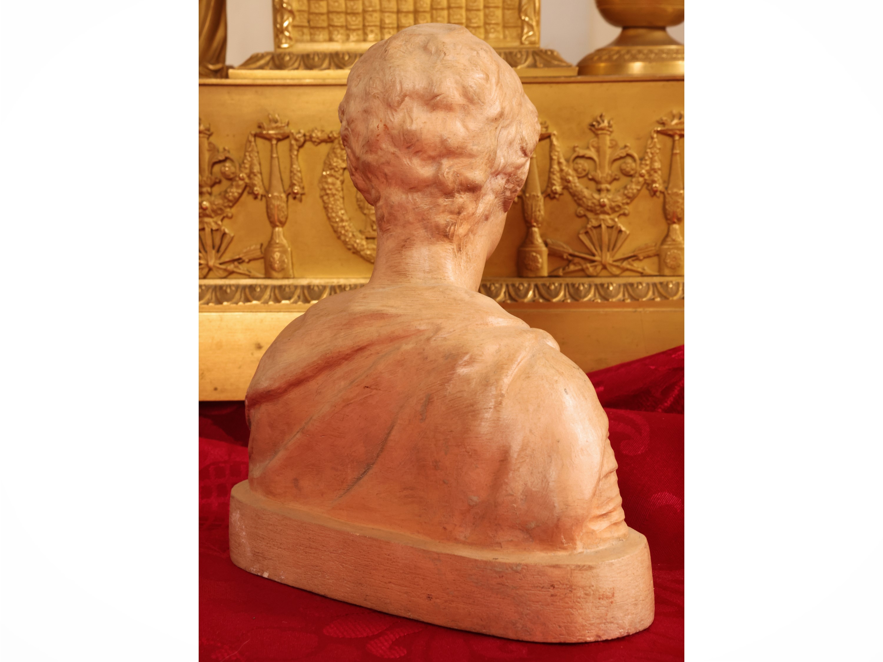 San Giorgio, busto in terracotta, altezza 17 cm