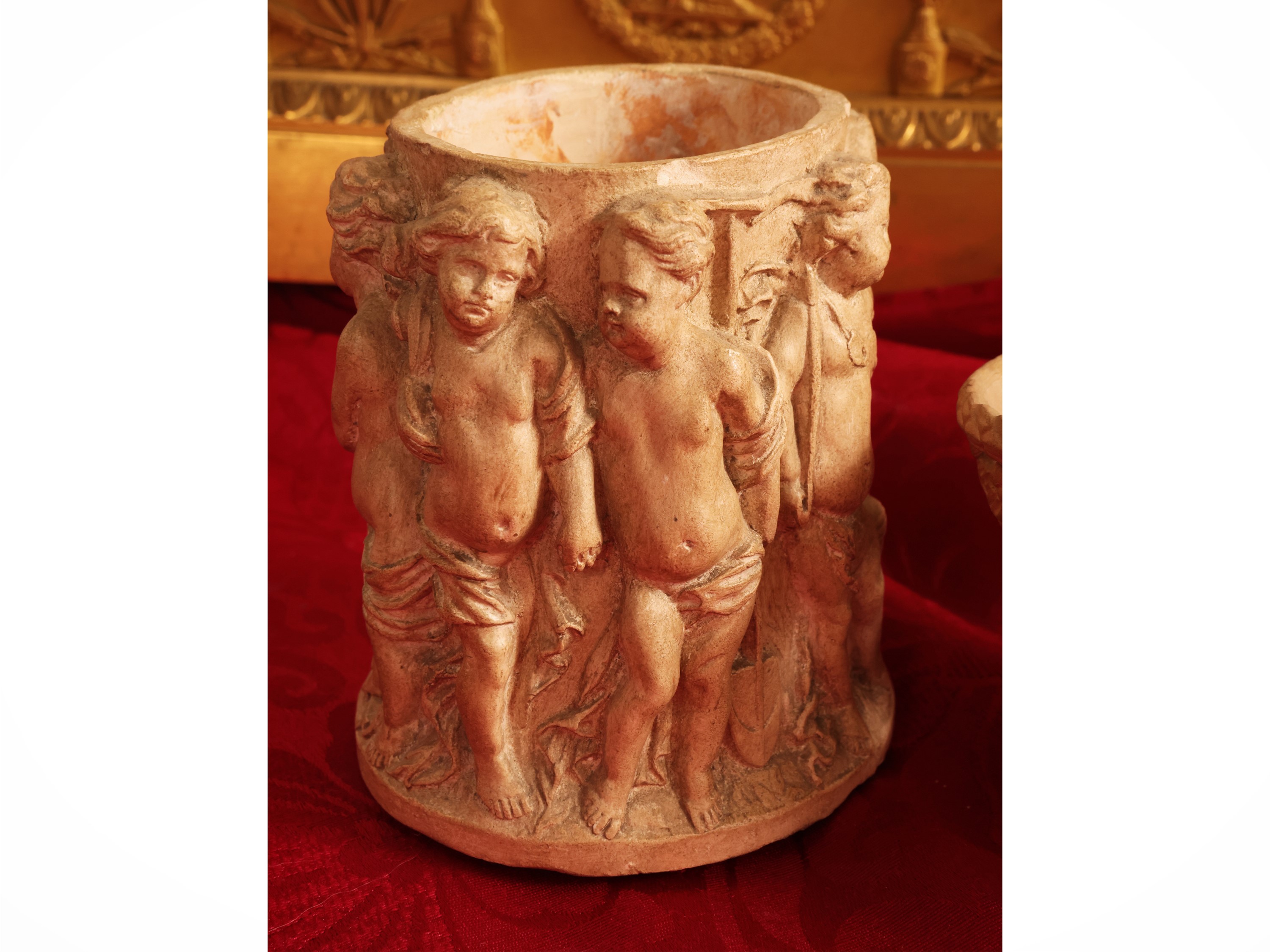 Piccolo Vaso e Cestino in Terracotta