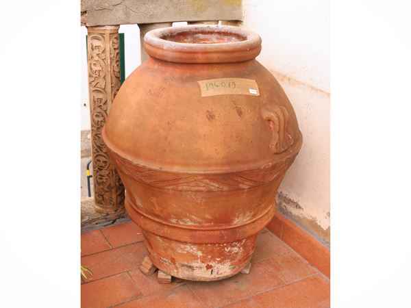 Terracotta jar, Carlo Bitossi Montelupo