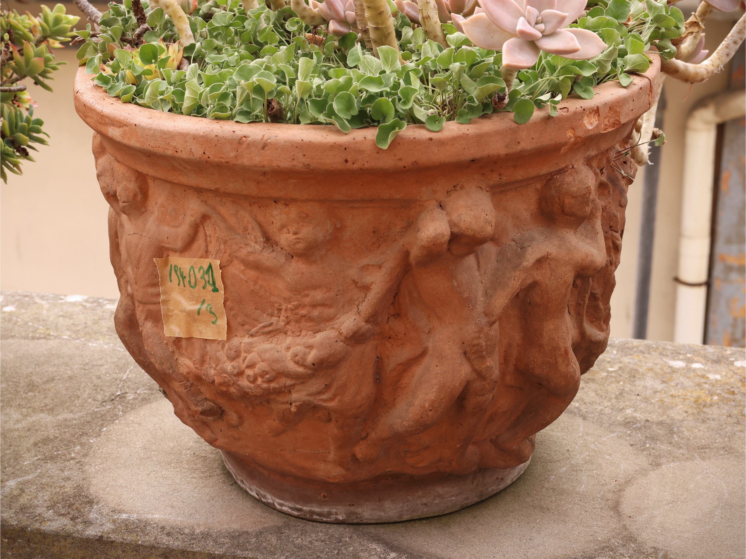 Set di tre vasi in terracotta