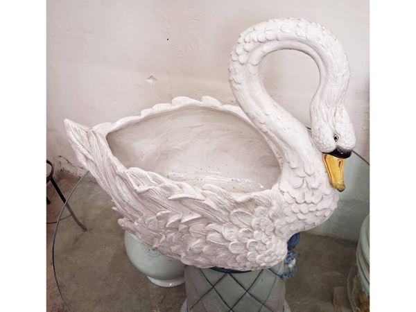 Large glazed terracotta planter