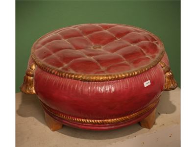 Poggiapiedi in Terracotta Invetriata