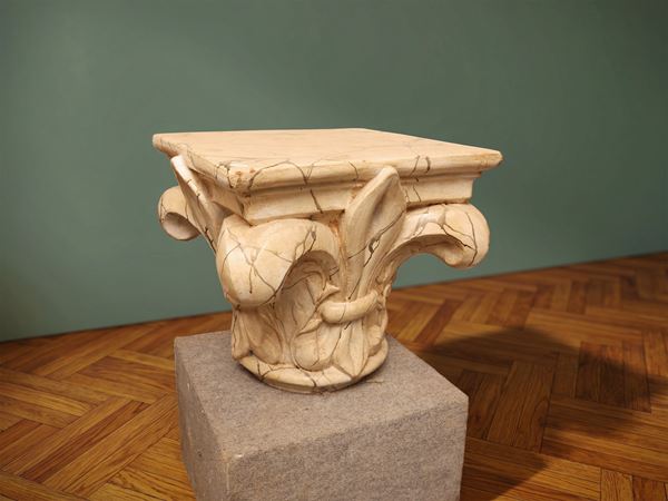 Base per tavolo da caffè in terracotta invetriata