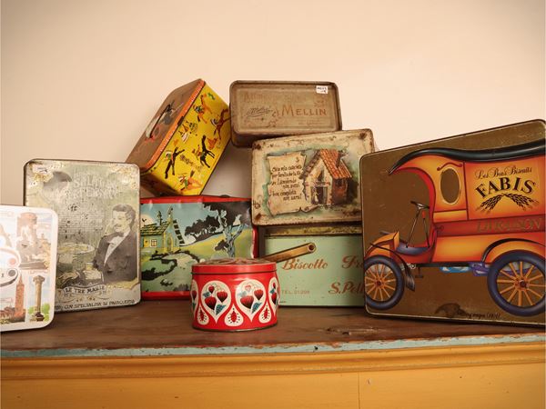 Collection of Vintage Tin Boxes