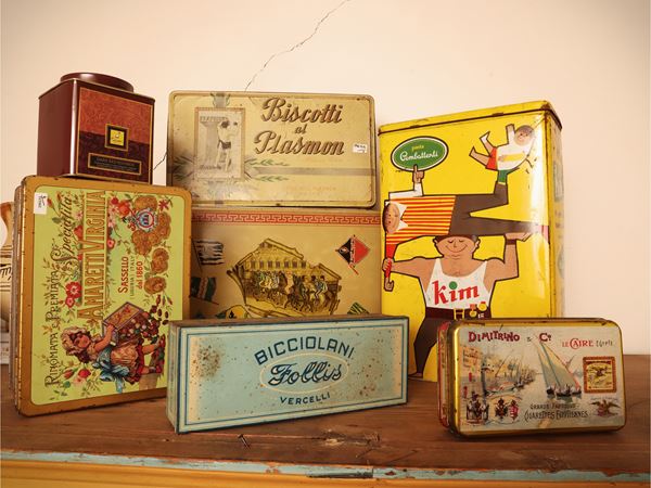 Collection of Vintage Tin Boxes